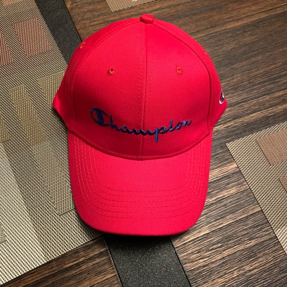 champion hat red